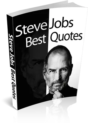 Steve Jobs Quotes Book Cover PNG Image