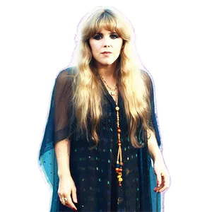 Stevie Nicks 70s Style Png Min PNG Image