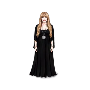 Stevie Nicks Black Dress Png 21 PNG Image