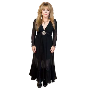 Stevie Nicks Black Dress Png 90 PNG Image