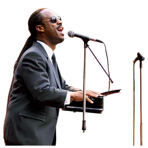 Stevie Wonder On Stage Png 06252024 PNG Image