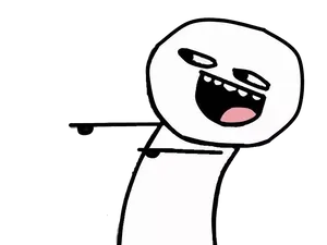 Stick Figure Laughing Meme.png PNG Image