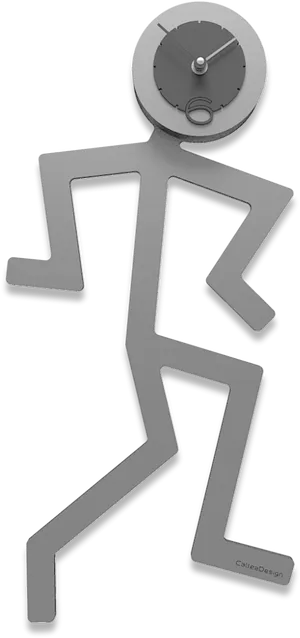 Stick Figure Pizza Cutter Design PNG Image