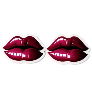 Sticker Kissy Lips Png 06292024 PNG Image