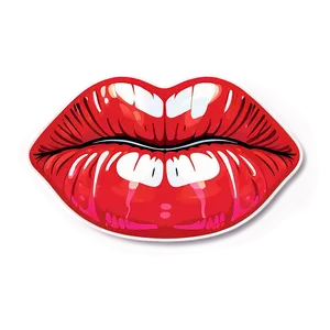 Sticker Kissy Lips Png 5 PNG Image