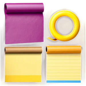 Sticky Note Paper Roll Png Ops1 PNG Image