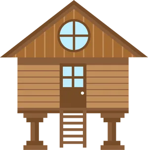 Stilt_ House_ Illustration.png PNG Image