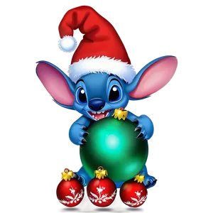 Stitch And Christmas Baubles Png Tgd PNG Image