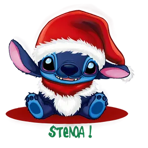 Stitch Christmas A PNG Image