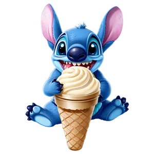 Stitch Eating Ice Cream Png 61 PNG Image