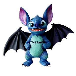 Stitch Halloween Bat Wings Png 06122024 PNG Image