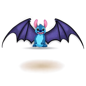 Stitch Halloween Bat Wings Png Oyc60 PNG Image