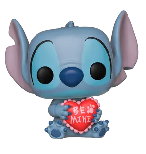 Stitch Valentines Figurine PNG Image