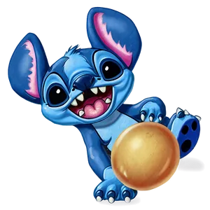 Stitch With Bubble Gum Png 05032024 PNG Image