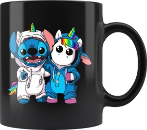 Stitchand Unicorn Friend Mug PNG Image