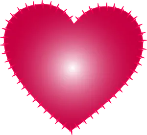 Stitched Heart Vector Graphic PNG Image