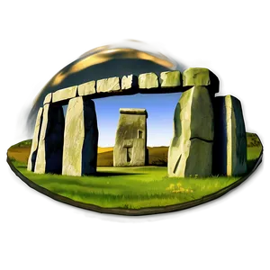 Stone Circle Of Stonehenge Detailed Png Ctm68 PNG Image