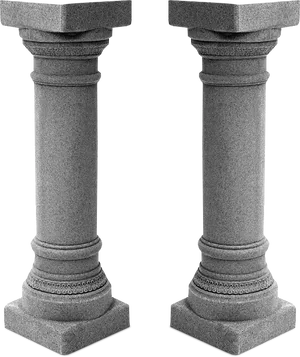 Stone Classical Pillars PNG Image