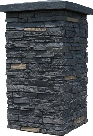 Stone Column Texture Design PNG Image