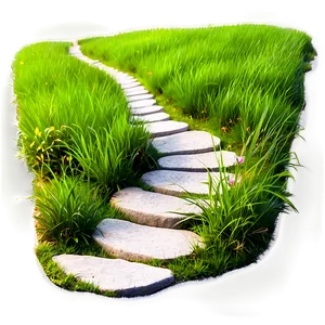 Stone Path In Grass Png Eil2 PNG Image