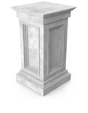 Stone Pillar Isolated PNG Image