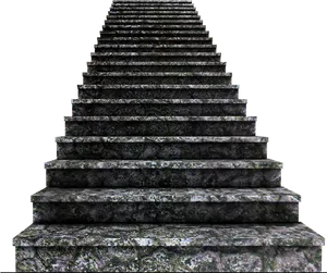 Stone Staircase Perspective View PNG Image