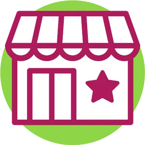 Storefront Icon Graphic PNG Image