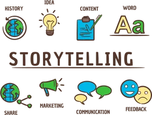 Storytelling Concepts Illustration PNG Image