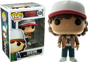 Stranger Things Dustin Funko Pop PNG Image