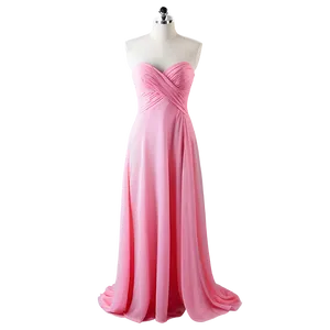 Strapless Pink Dress Png Wnu PNG Image