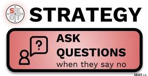 Strategy Ask Questions When They Say No PNG Image