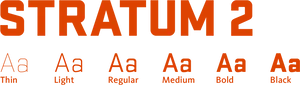 Stratum2 Font Weights PNG