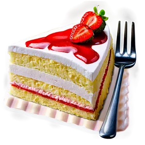 Strawberry Cake Slice Png Xem27 PNG Image