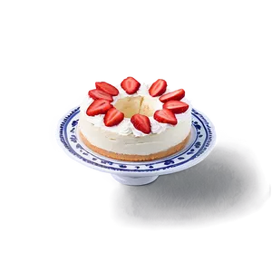 Strawberry Chiffon Cake Png Qce PNG Image