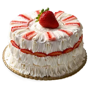 Strawberry Chiffon Cake Png Ute PNG Image