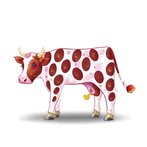 Strawberry Cow Birthday Png Sgg PNG Image