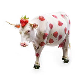 Strawberry Cow C PNG Image