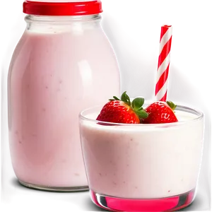 Strawberry Flavored Milk Png 06252024 PNG Image