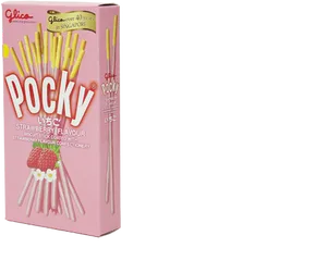 Strawberry Flavored Pocky Box PNG Image