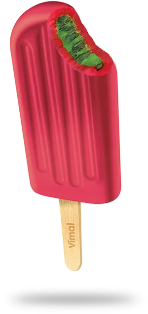 Strawberry Kulfi Popsicle PNG Image