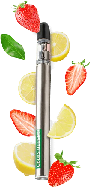 Strawberry Lemon Vape Pen PNG Image