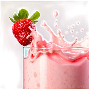 Strawberry Milk Splash Png 32 PNG Image