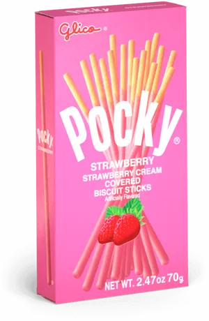 Strawberry Pocky Box PNG Image