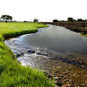 Stream In Farmland Png 1 PNG Image