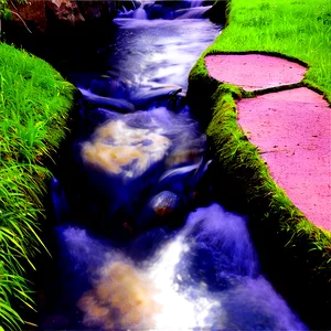 Stream In Urban Park Png Iot PNG Image