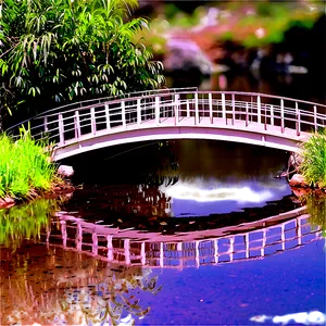 Stream With Footbridge Png 87 PNG Image