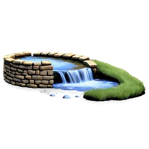 Stream With Waterwheel Png Otx PNG Image