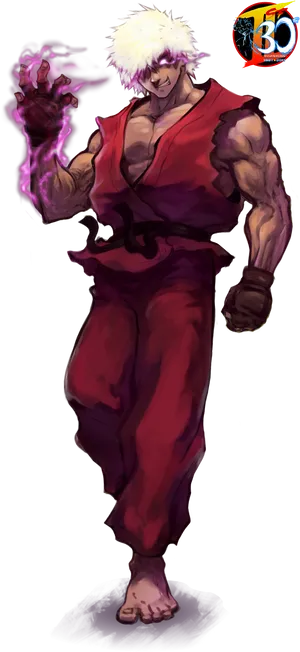 Street Fighter Akuma Power Stance PNG Image