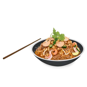 Street Style Pad Thai Png Elg PNG Image