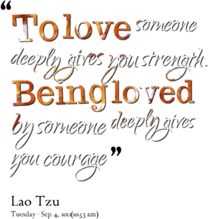 Strengthand Courage Love Quote PNG Image